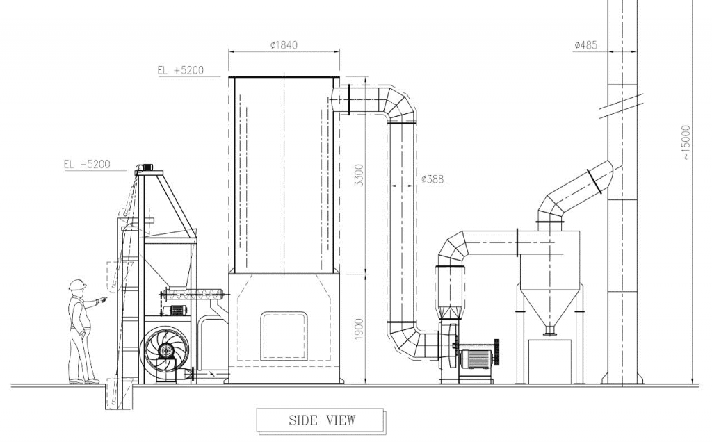 boiler tungku kayu.