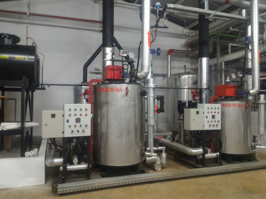 water tube steam boiler