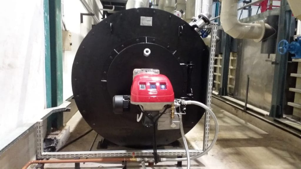 Fluida termal ini – juga disebut flu Thermal Oil Heater di mana minyak dipanaskan dari 100