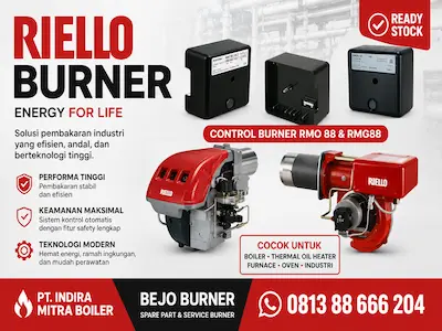 Riello PRESS GW 4 G | Spesifikasi Oil Burner Two Stage & Fitur Lengkap