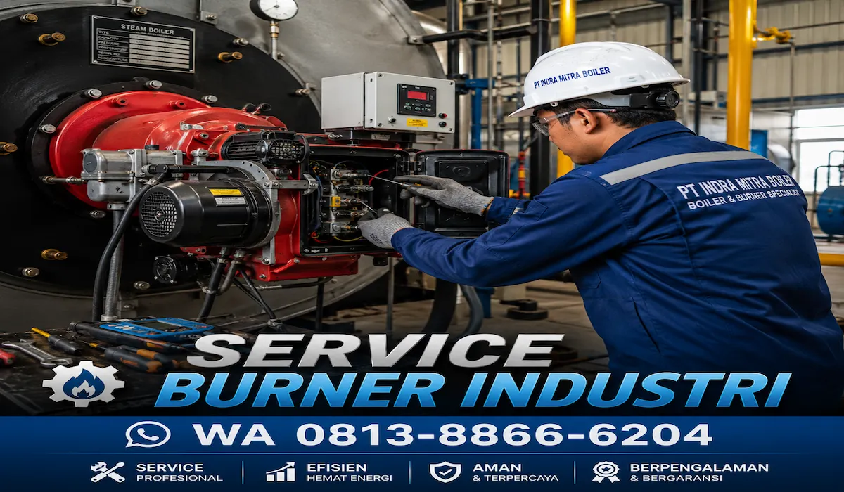 Jasa service burner industri semua merek oleh PT Indira Mitra Boiler