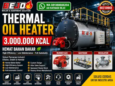 thermal oil heater hemat bahan bakar
