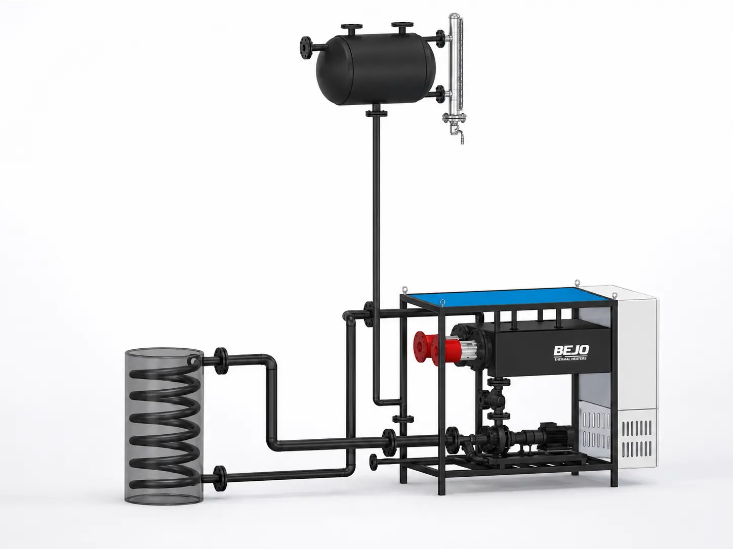 The Structure of Electric Thermal Oil Heater - BEJO Electric Thermal Oil Heater Components