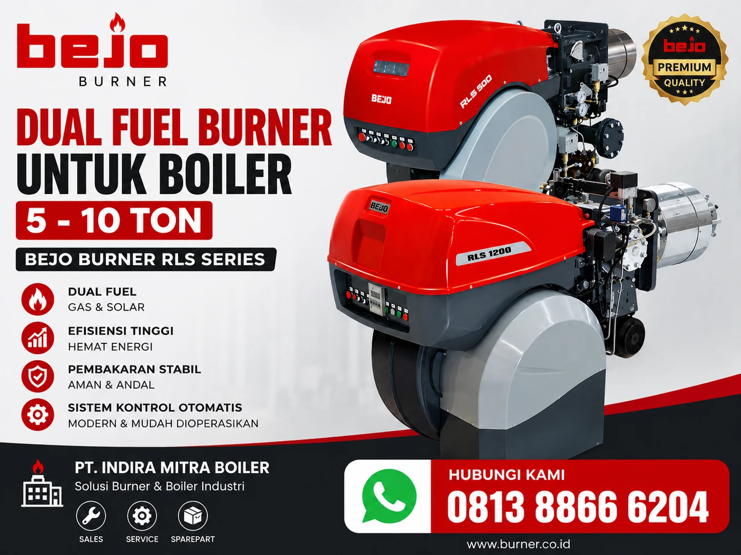 BEJO Burner Dual Fuel