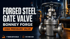 Forged Steel Gate Valve Bonney Forge untuk sistem perpipaan boiler dan industri bertekanan tinggi dari PT Indira Mitra Boiler
