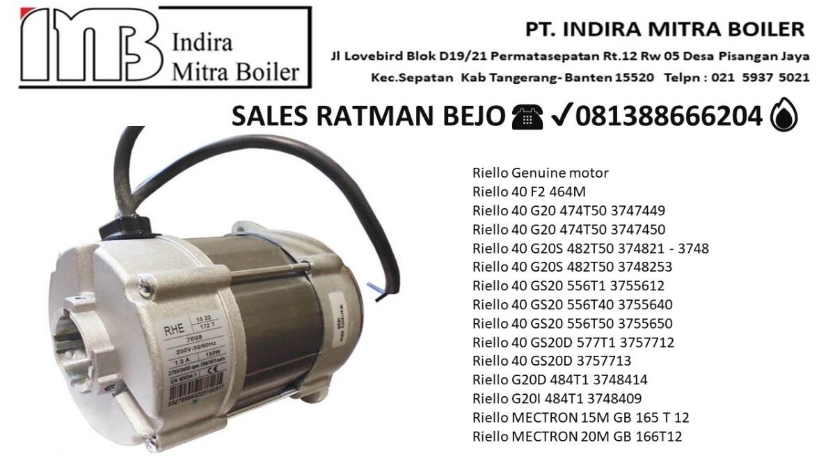 Riello-mectron-R40-burner-motor | Riello Genuine Motor 150watt