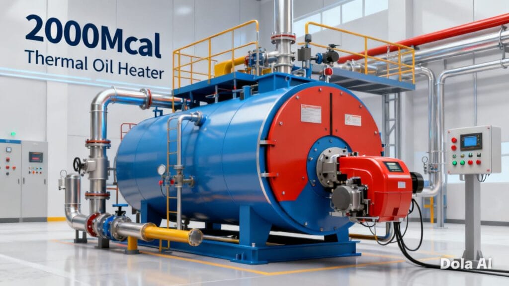 Thermal Oil Heater yang menjalani analisis thermal oil dan preventive maintenance