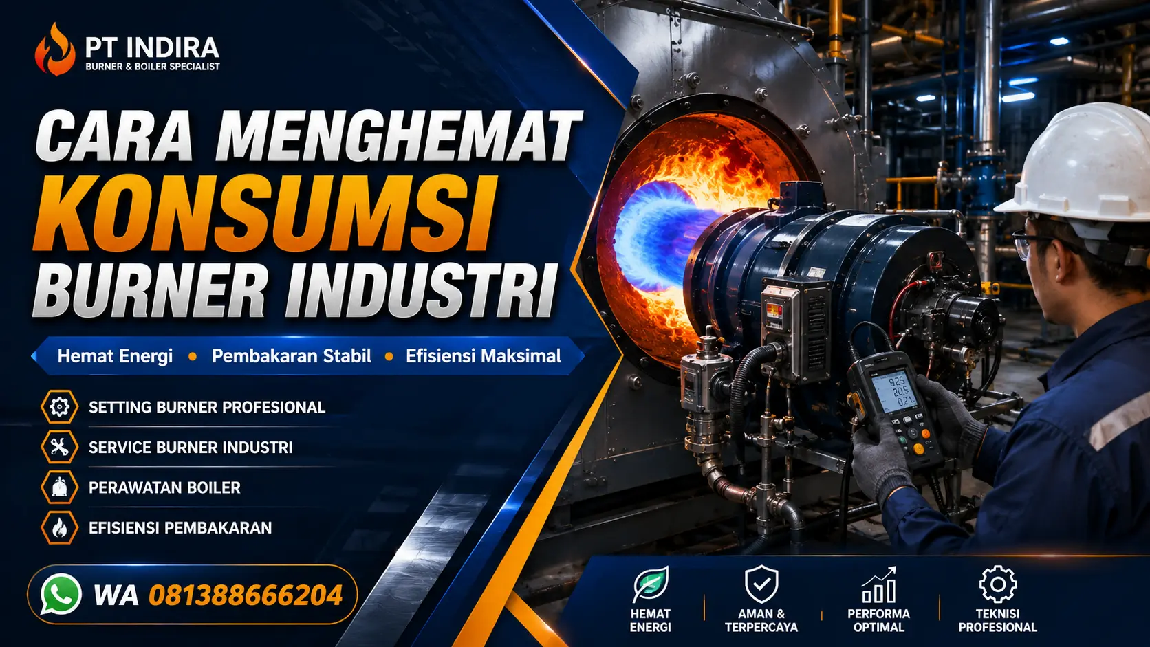 Cara Menghemat Konsumsi Burner Industri Cara Menghemat Konsumsi Burner Industri dengan Optimasi Pembakaran dan Efisiensi Boiler