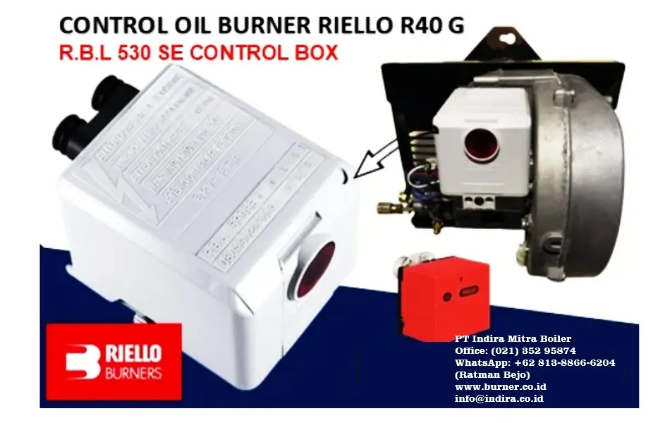 Modul Control Oil Burner Riello 40 G RBL 530 SE, Control Box Riello 40 G